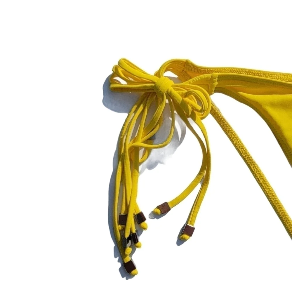 Koral Yellow Side Tie String Bikini▪︎L